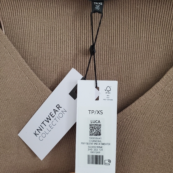 BNWT Dynamite Puff Sleeve Sweater. - Picture 2 of 4